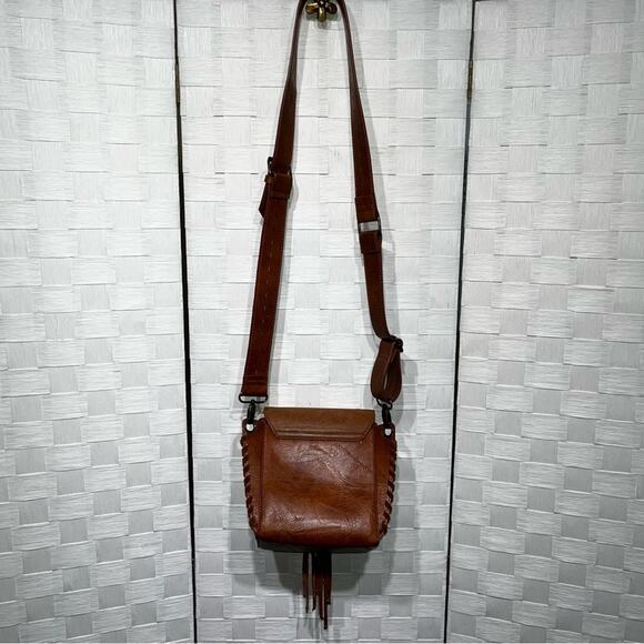 CatchFly Studios Boho Western Crossbody Purse Fringe Braided Tassel Rodeo - Picture 16 of 16